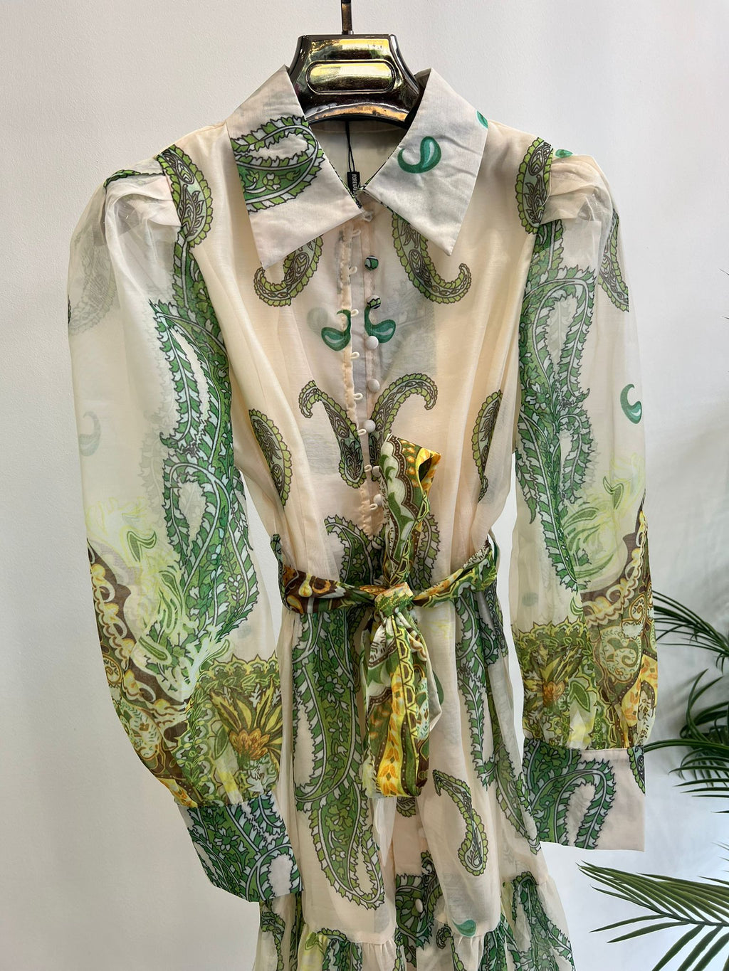 LADIES PRINTED MESH DRESS AW22 (10 DAYS PRE ORDER)