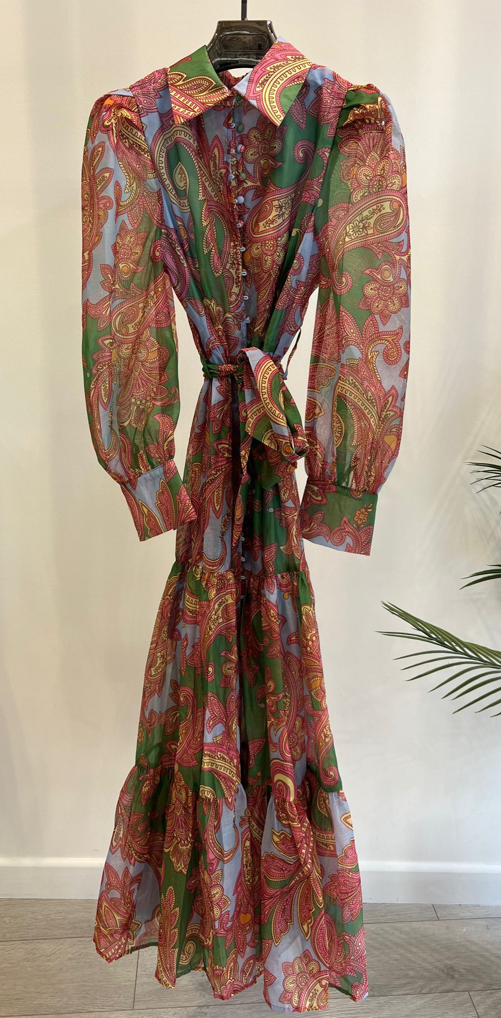 LADIES PRINTED MESH DRESS AW22