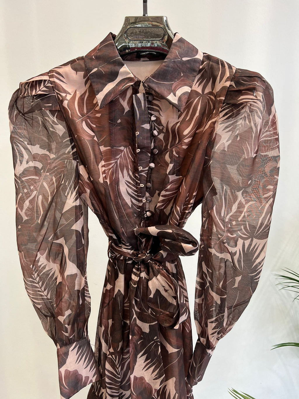 LADIES PRINTED MESH DRESS AW22