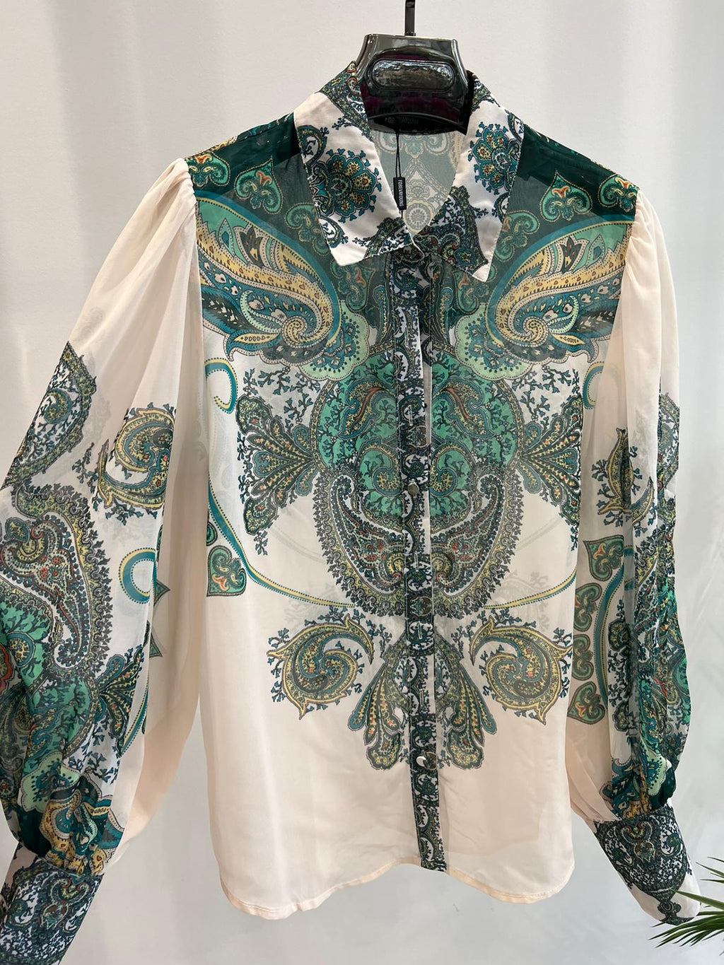 LADIES PUFF SLEEVE SHIRT