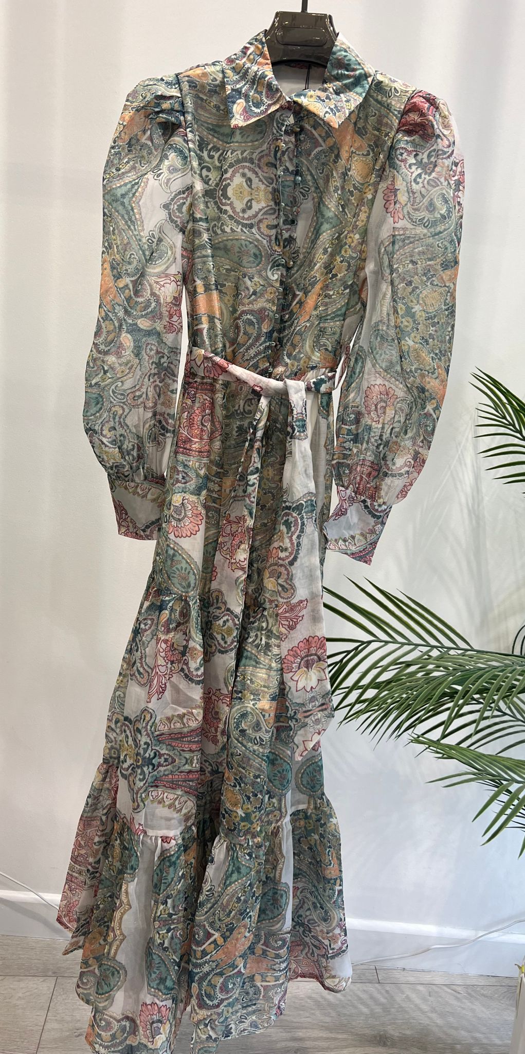 LADIES PRINTED MESH DRESS