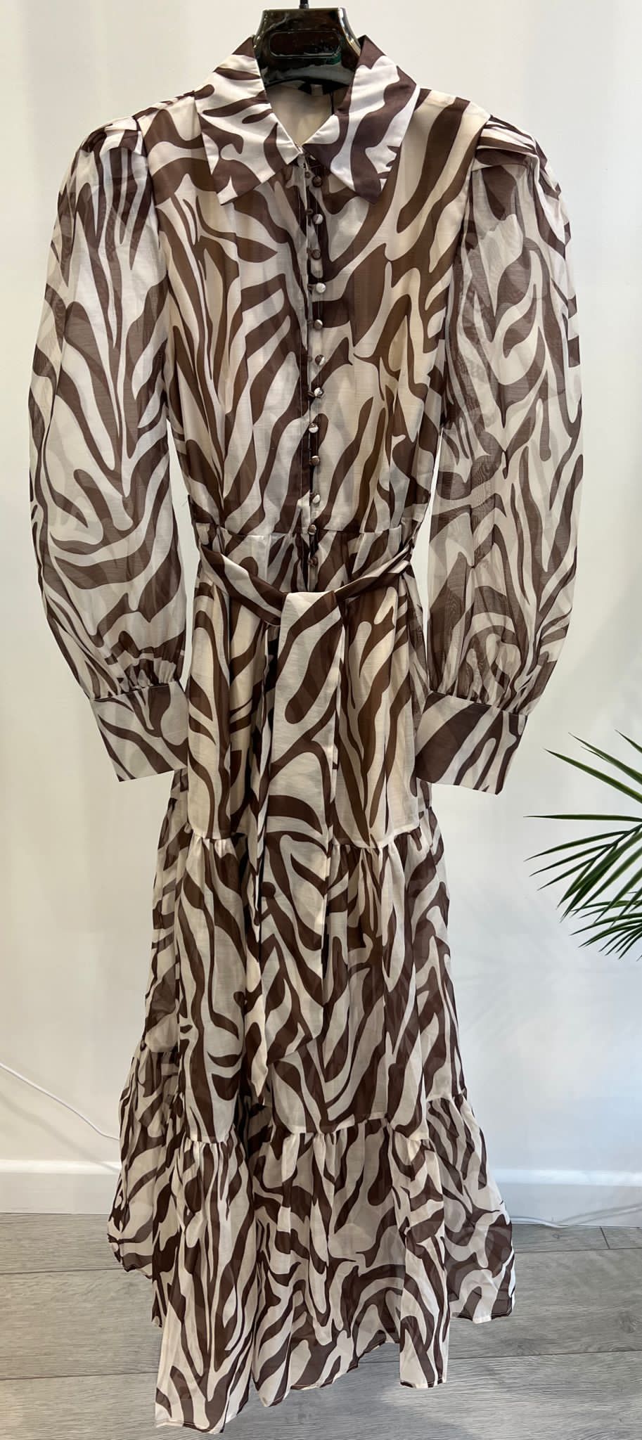 LADIES PRINTED MESH DRESS