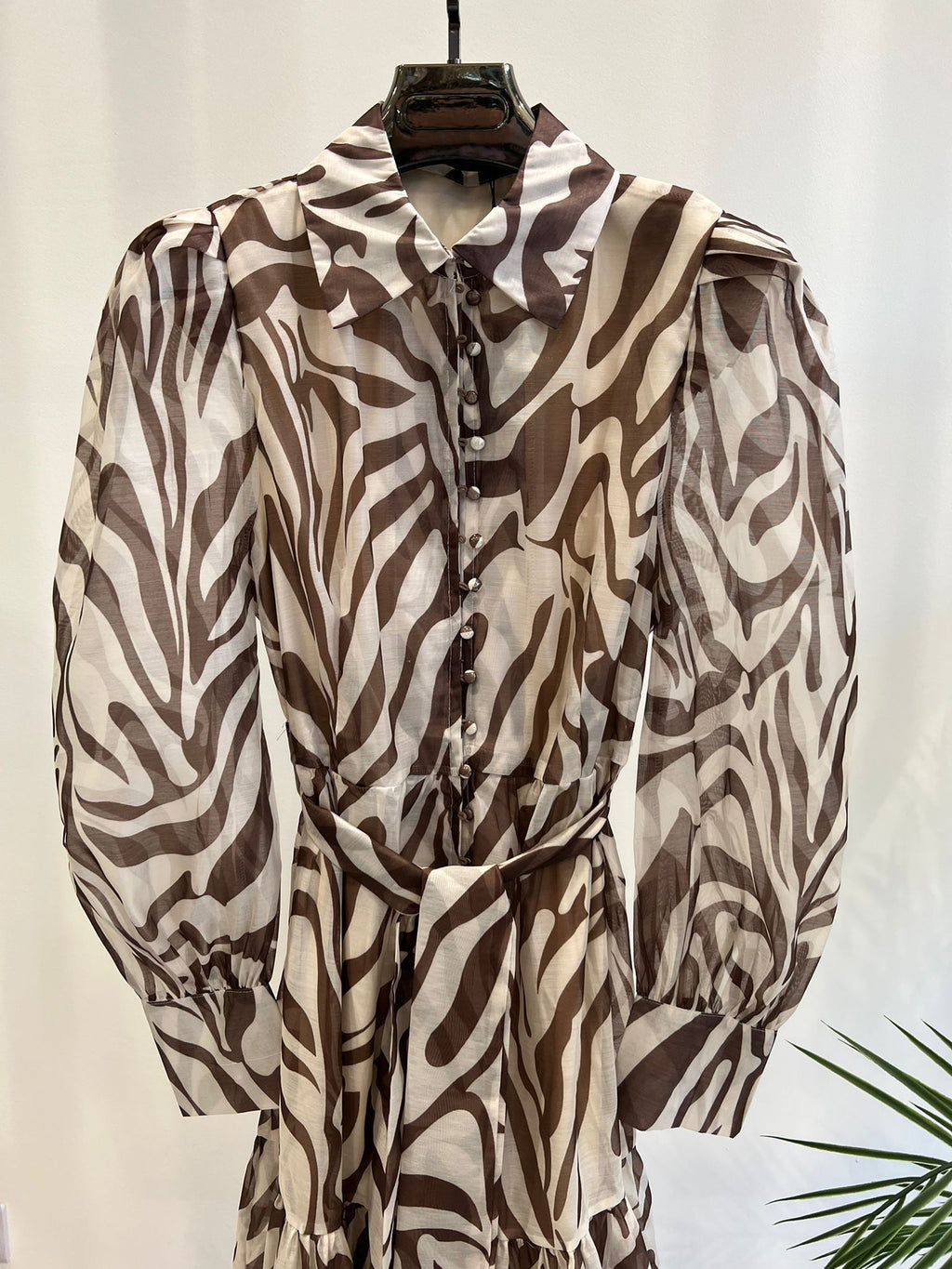 LADIES PRINTED MESH DRESS