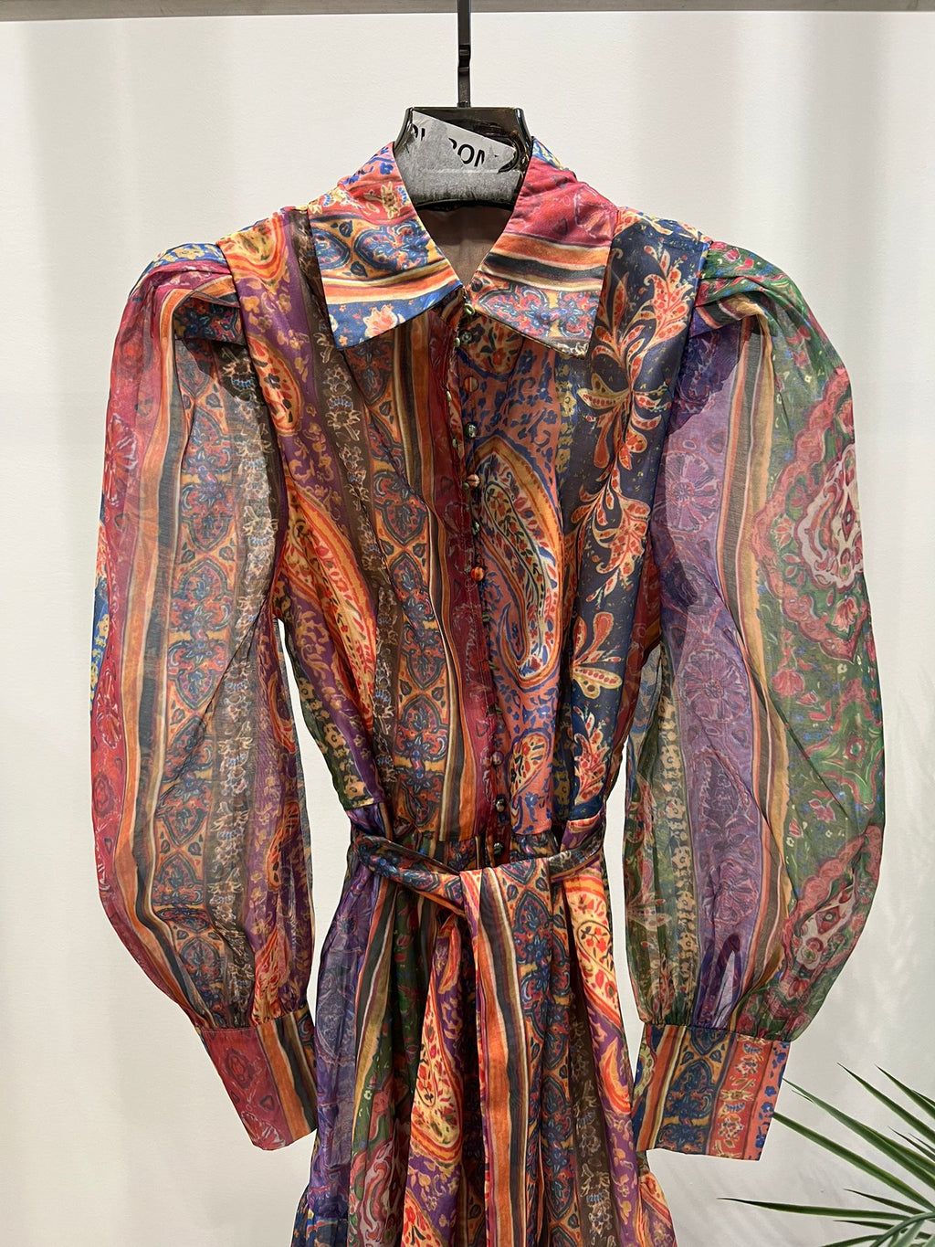 LADIES PRINTED MESH DRESS