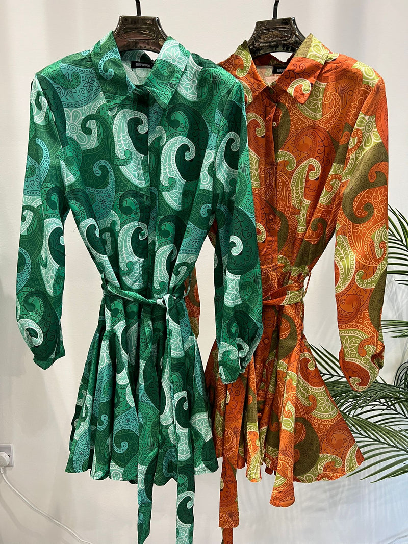 LADIES PRINTED SWING DRESS